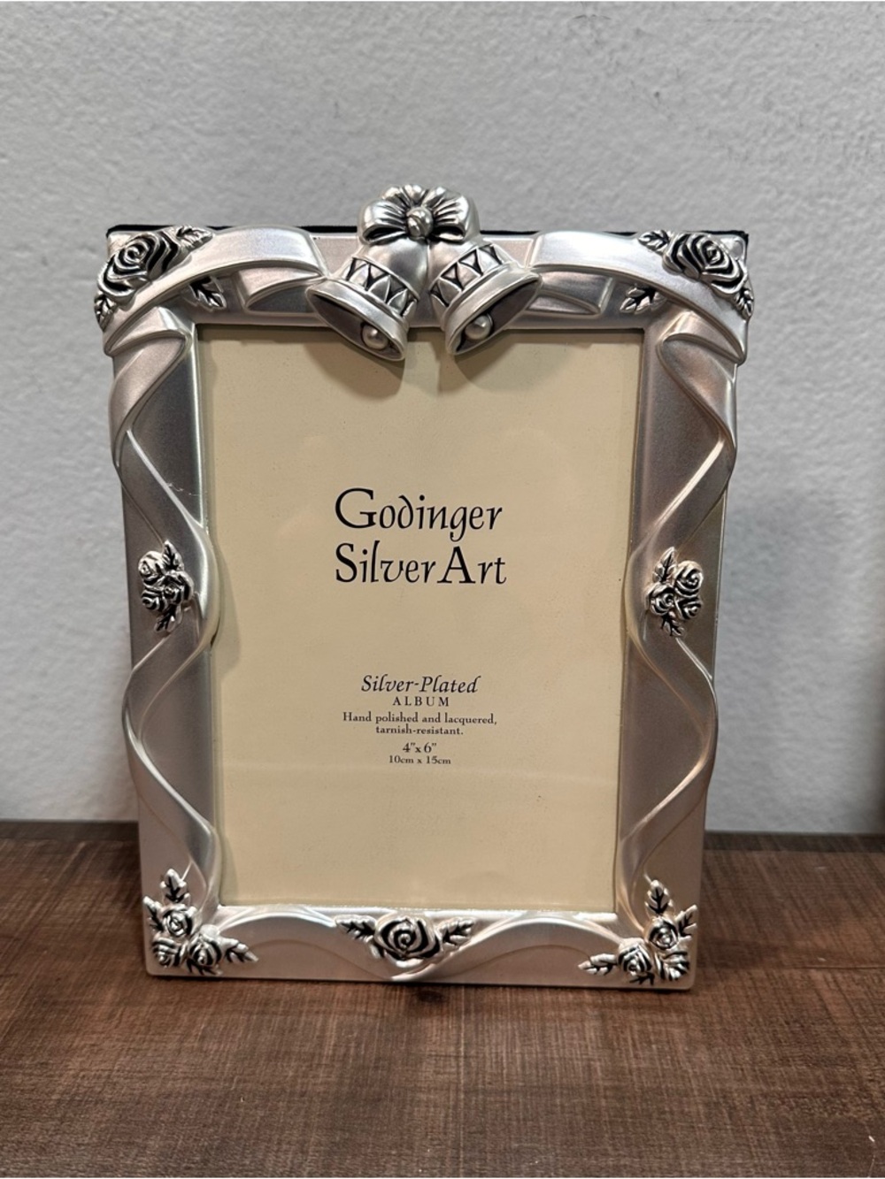 Vintage Silver Plated wedding photo album by Godinger Silver Art